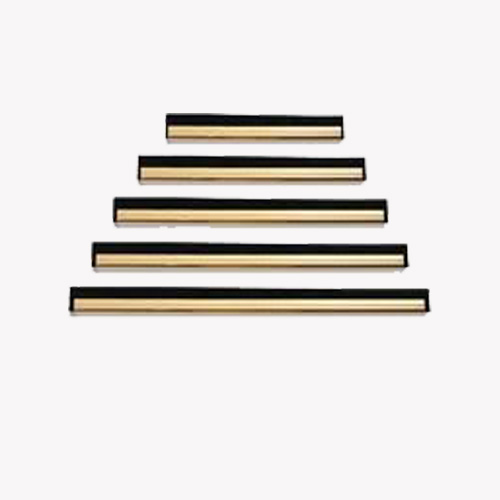 Brass channel for squeegee