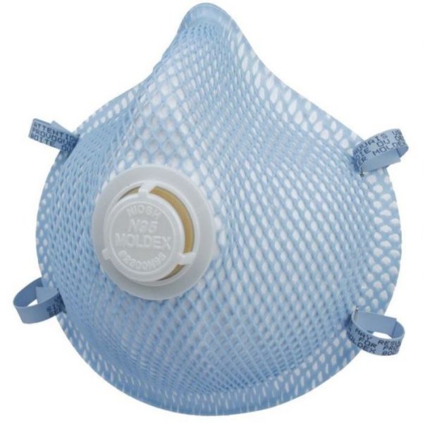 Respirator with valve (Box 10)