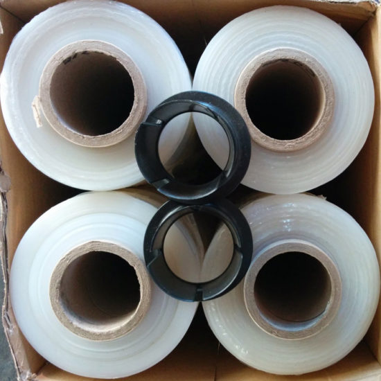 Pre-stretch hand plastic roll