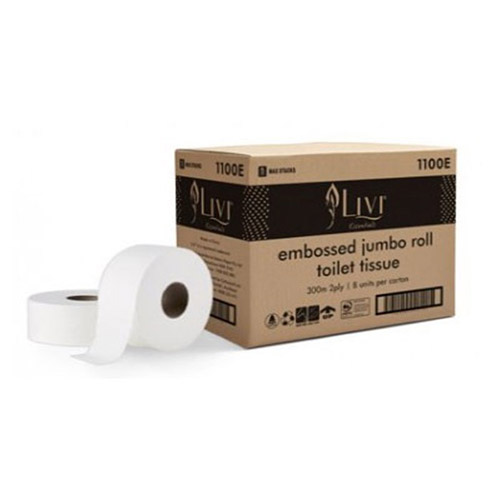 Jumbo Toilet Rolls 2ply 300m Livi