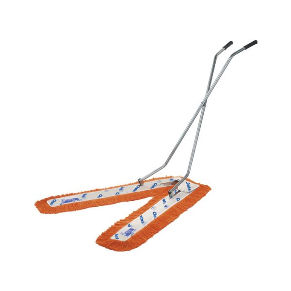 Scissor dust control mop