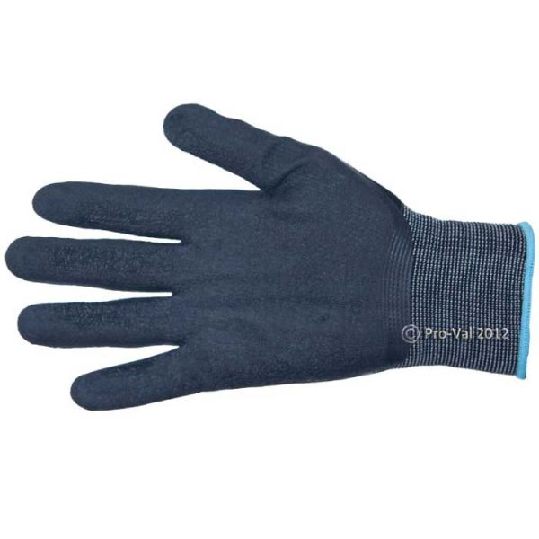 Taipan - Nylon gloves black with black latex palm (pack of 10)